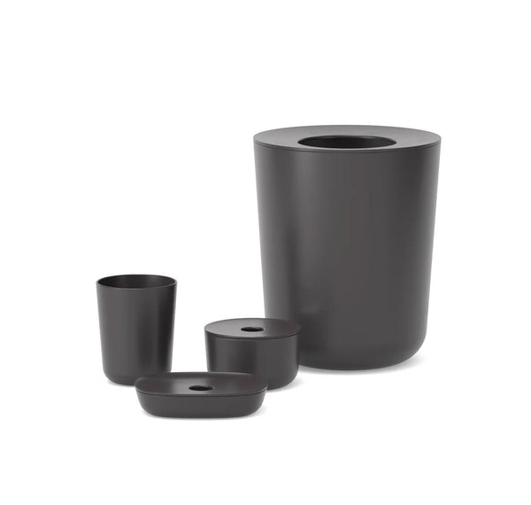 Bathroom Bin 6L - Black Bath EKOBO 