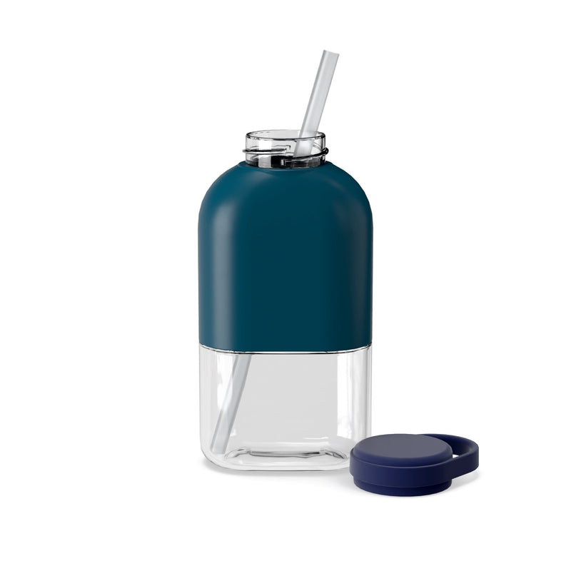 Slim Water Bottle 35 cl Blue Abyss / Midnight Blue EKOBO 