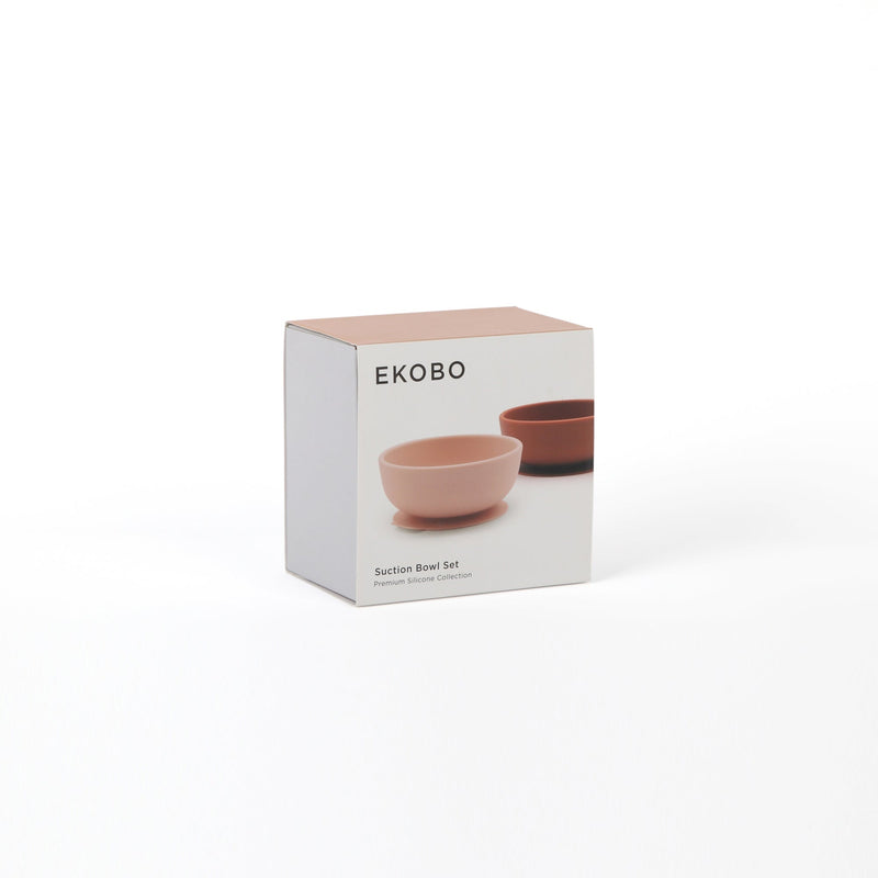 Suction Bowl Set - Blush / Terracotta EKOBO USA 