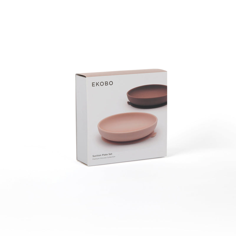 Suction Plate Set - Blush / Terracotta EKOBO USA 